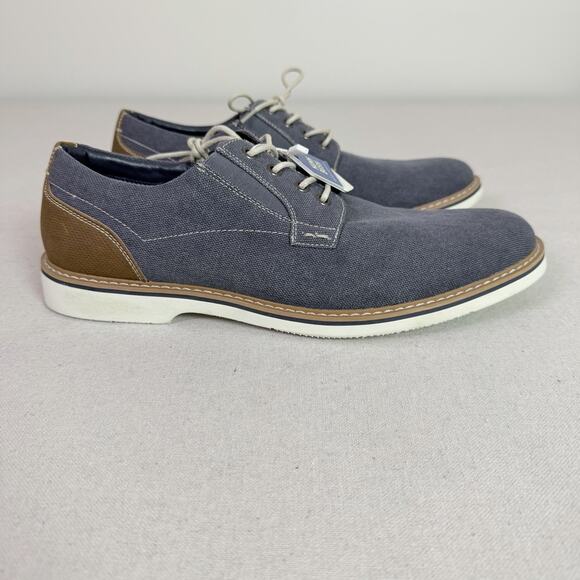 Nunn Bush Oxford Shoes Men\'s 11M Barklay Canvas Plain Toe Blue Casual Comfort main image 14